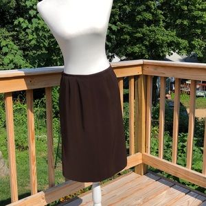 Kasper petite brown skirt